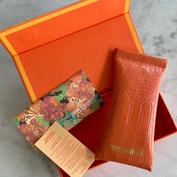 NEW Poppy Lissiman designer Solstice amber cateye sunglasses. - Picture 3 of 11